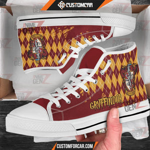 Harry Potter Gryffindor High Top Shoes Custom Anime Shoes