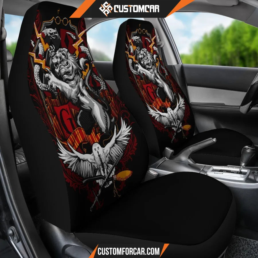 Harry Potter House Crest Car Seat Covers - Car Seat Covers -