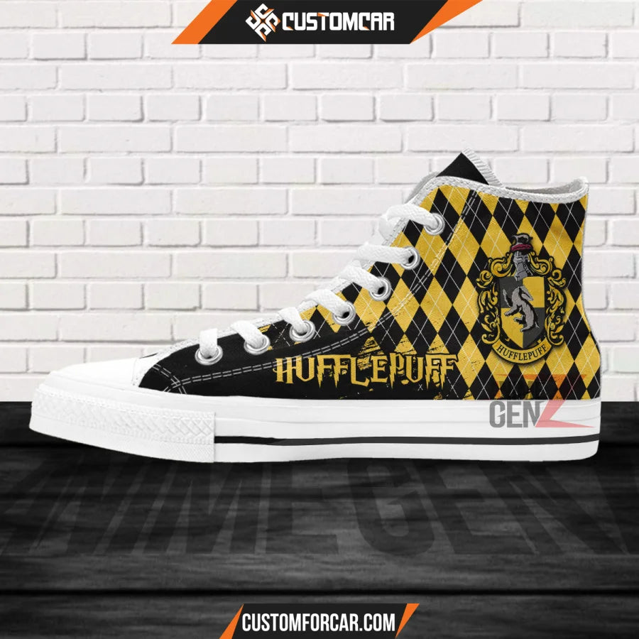 Harry Potter Hufflepuff High Top Shoes Custom Anime Shoes