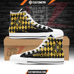 Harry Potter Hufflepuff High Top Shoes Custom Anime Shoes