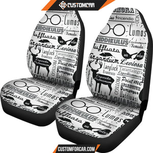 Harry Potter Seat Covers | Hogwarts Newspaper Patterns Seat Covers R021910 DECORINCAR 4