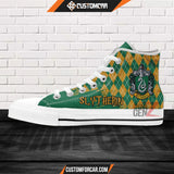 Harry Potter Slytherin High Top Shoes Custom Anime Shoes