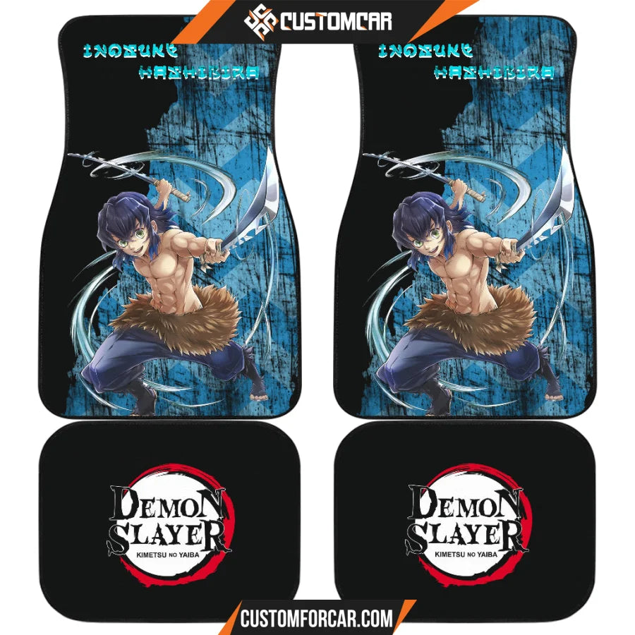 Hashibira Inosuke Demon Slayer Car Floor Mats Anime Car