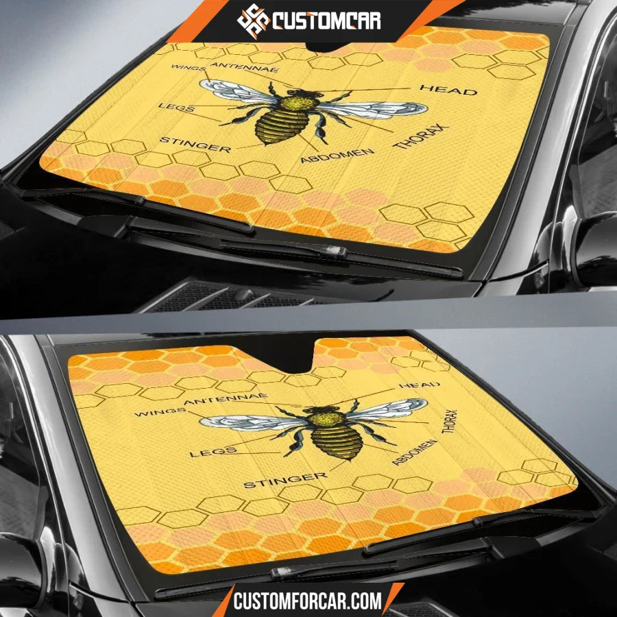 Honey Bee Car Sun Shades Auto