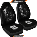 Horror Movie Car Seat Covers Death Reaper Holding Gun Ace