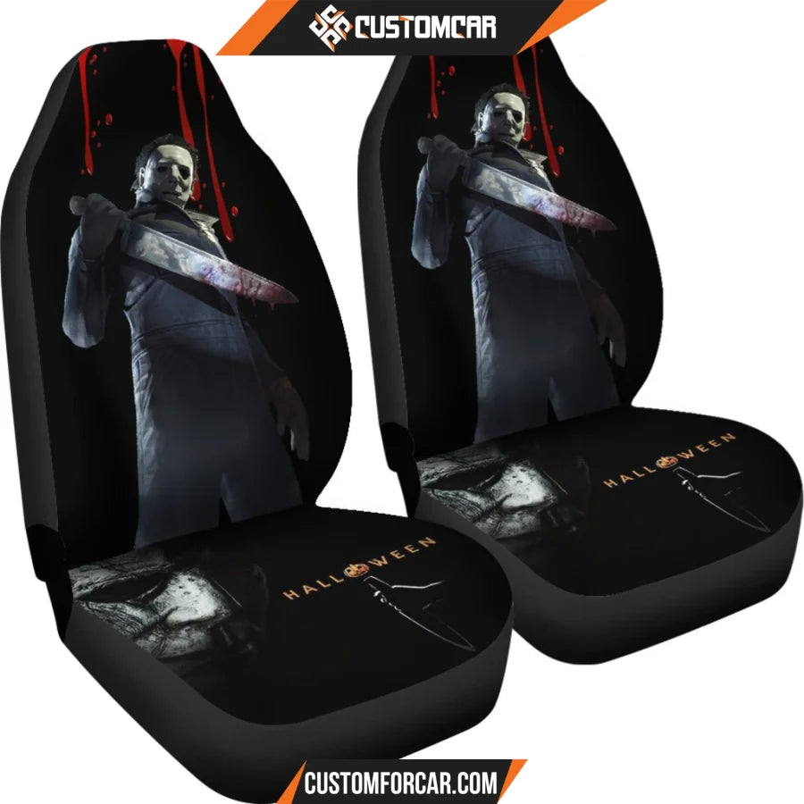 Horror Movie Car Seat Covers Michael Myers Murder Bloody
