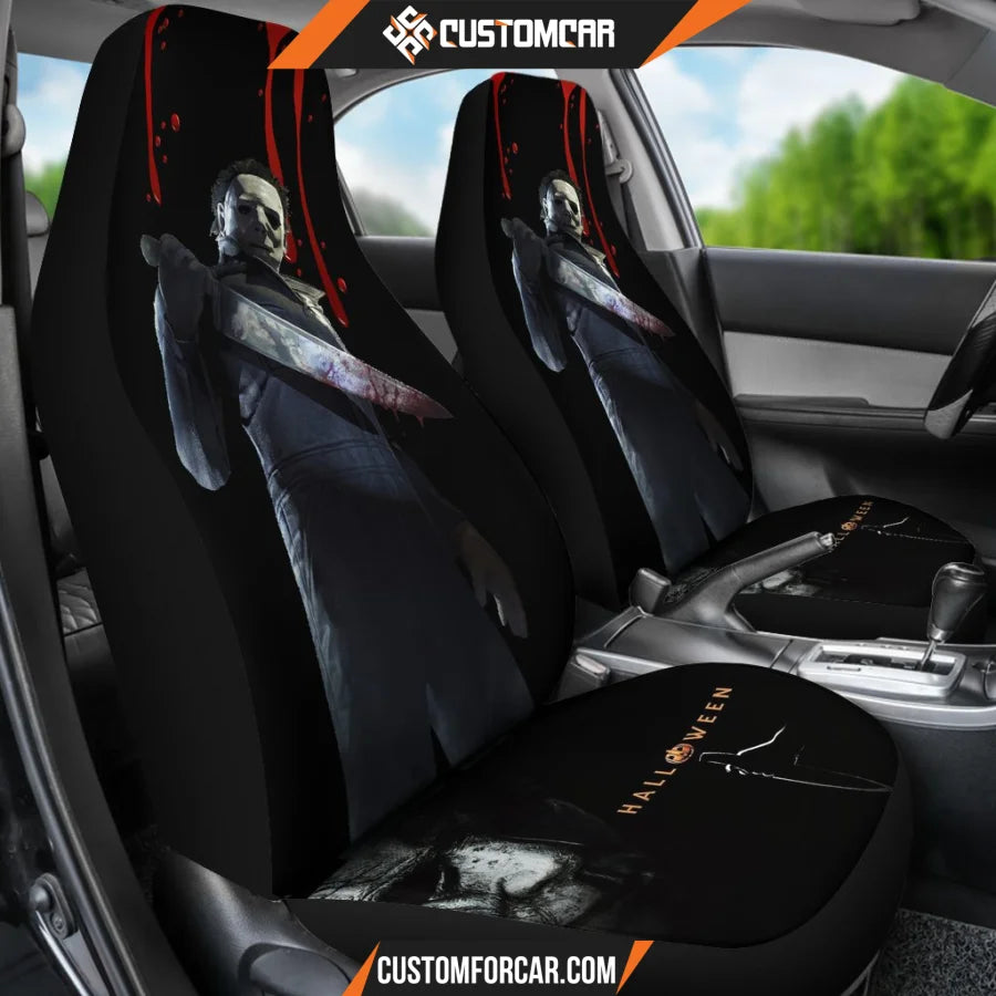 Horror Movie Car Seat Covers Michael Myers Murder Bloody