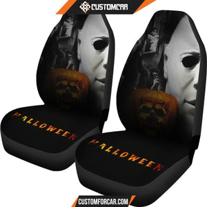 Horror Movie Car Seat Covers Michael Myers Victims White