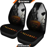 Horror Movie Car Seat Covers Michael Myers Victims White
