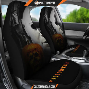Horror Movie Car Seat Covers Michael Myers Victims White
