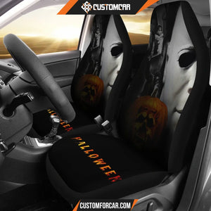 Horror Movie Car Seat Covers Michael Myers Victims White