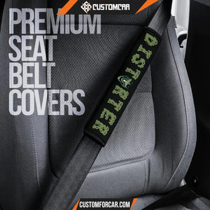 Horror Movie Seat Belt Covers Distorter Monster Face Blue 