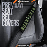 Horror Movie Seat Belt Covers Distorter Monster Face Blue 