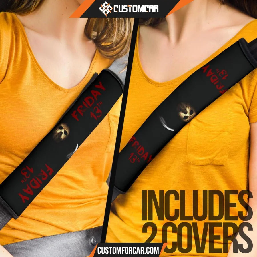 Horror Movie Seat Belt Covers Friday The 13th Jason Voorhees