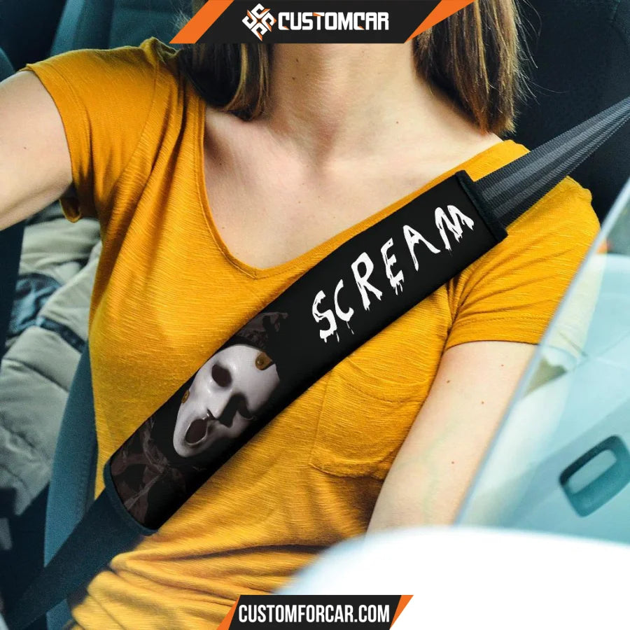 Horror Movie Seat Belt Covers Scream Out Screaming Ghost 