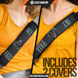 Horror Movie Seat Belt Covers Sky Fall Men Sitting On Bench 