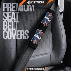 Horror Movie Seat Belt Covers Smile Joker Crying Black Tear 