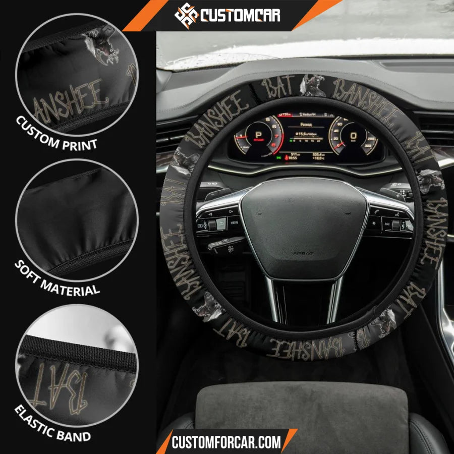 Horror Movie Steering Wheel Cover Bat Banshee Animal With 