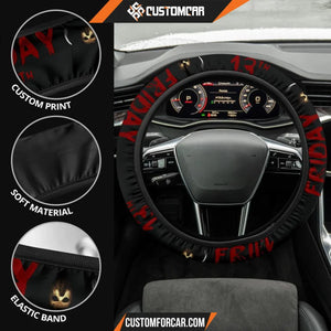 Horror Movie Steering Wheel Cover Friday The 13th Jason 