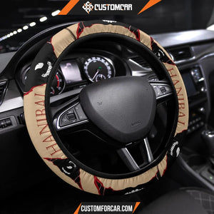 Horror Movie Steering Wheel Cover Hanibal Eat The Rude Black