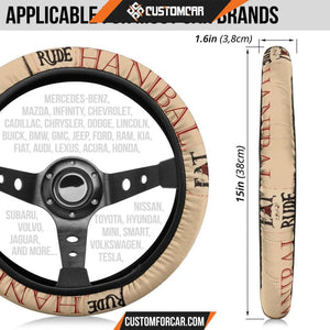 Horror Movie Steering Wheel Cover Hanibal Eat The Rude Black