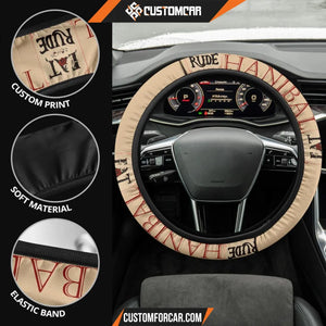 Horror Movie Steering Wheel Cover Hanibal Eat The Rude Black