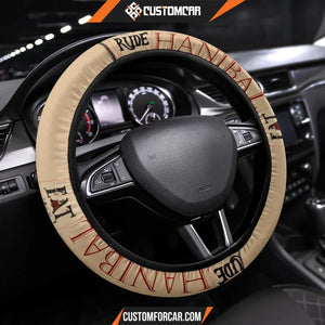 Horror Movie Steering Wheel Cover Hanibal Eat The Rude Black