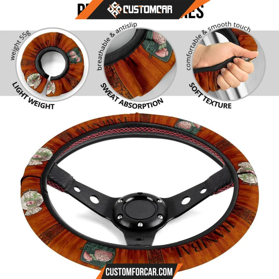 Horror Movie Steering Wheel Cover Hannibal Food Human Organs