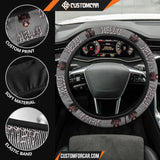 Horror Movie Steering Wheel Cover IT Pennywise Black White 