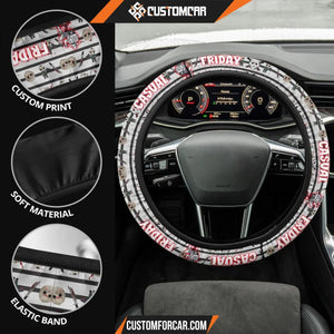 Horror Movie Steering Wheel Cover Jason Voorhees Resting 