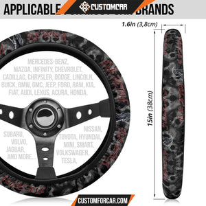 Horror Movie Steering Wheel Cover - Reaper Death Skulls 