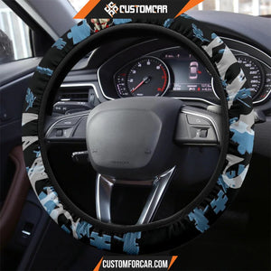 Horror Movie Steering Wheel Cover Saw Clown Face Jigsaw 