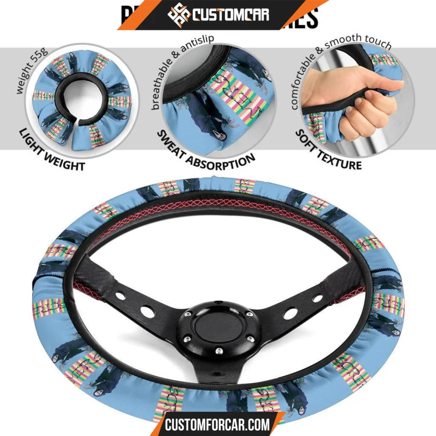 Horror Movie Steering Wheel Cover Screamers Ghostface 