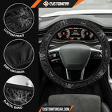 Horror Movie Steering Wheel Cover Slender Man Mind Black And