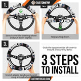 Horror Movie Steering Wheel Cover Smile Joker Crying Black 