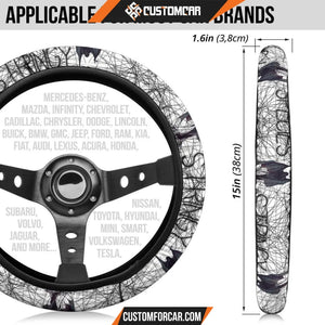 Horror Movie Steering Wheel Cover Stringy Species Monster Of