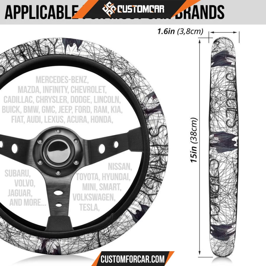 Horror Movie Steering Wheel Cover Stringy Species Monster Of