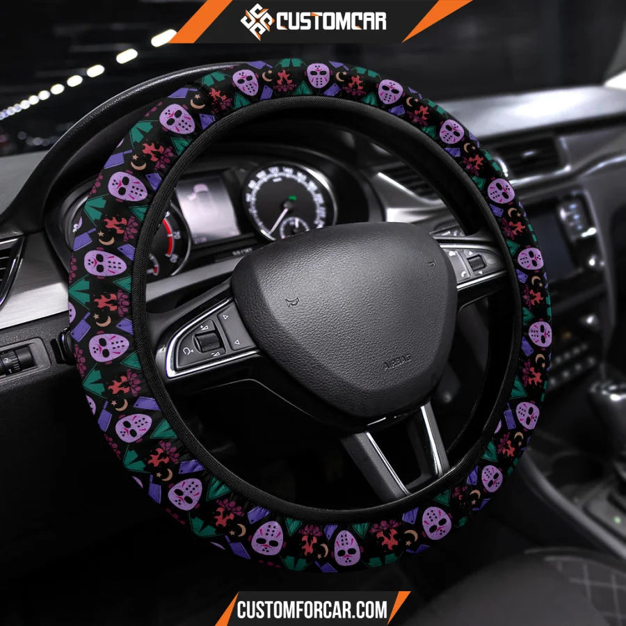 Horror Movies Steering Wheel Cover | Jason Voorhees Campfire