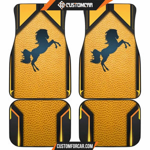 Horse Metallic Texture Car Floor Mats Custom Car Decoration