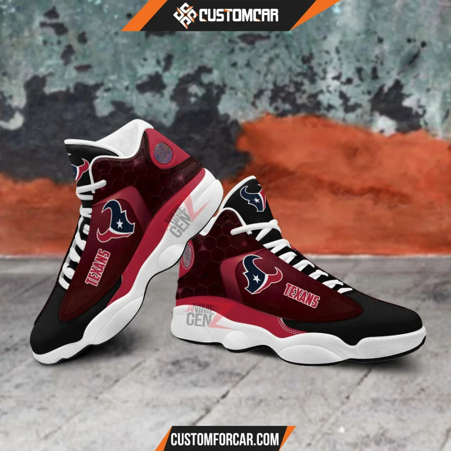Houston Texans Air Jordan 13 Sneakers NFL Custom Sport Shoes