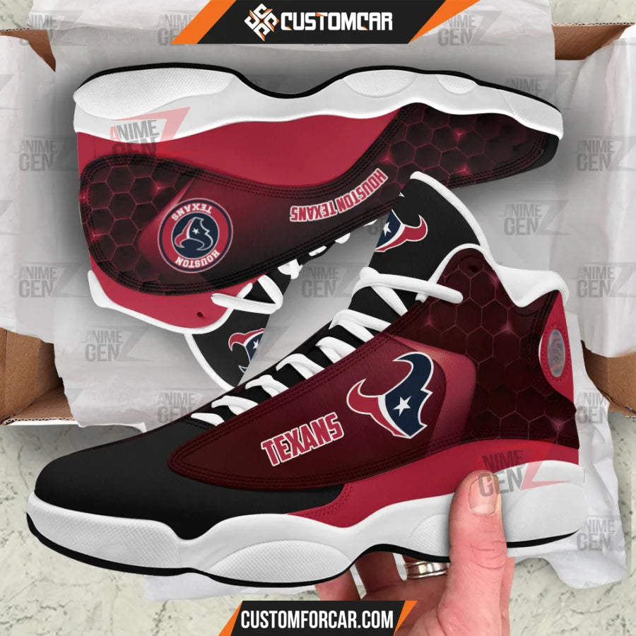 Houston Texans Air Jordan 13 Sneakers NFL Custom Sport Shoes