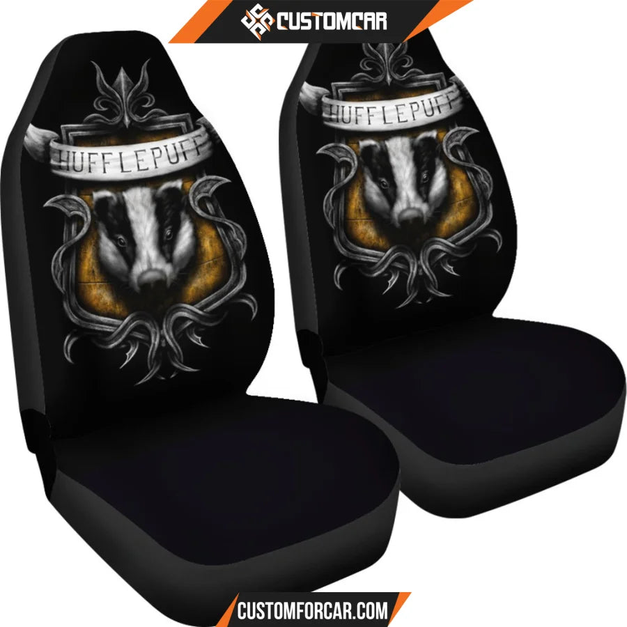 Hufflepuff Crest Harry Potter Car Seat Covers - Car Seat 