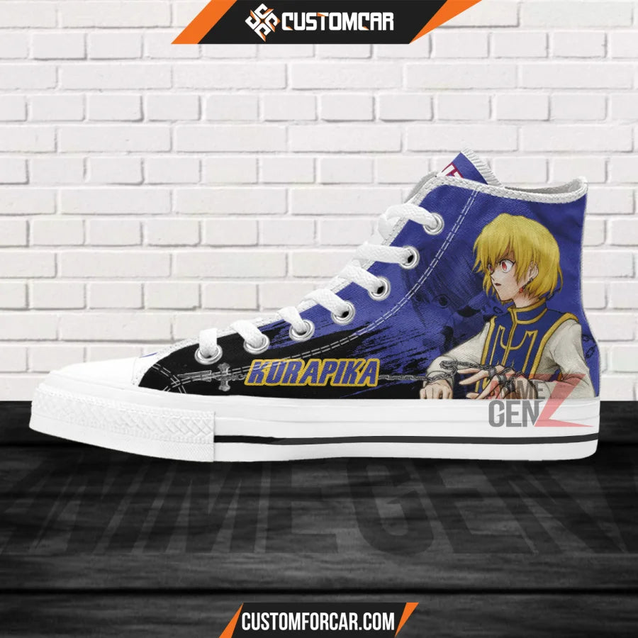 Hunter x Hunter Kurapika Kurta High Top Shoes Custom Anime