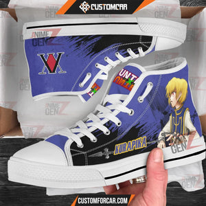 Hunter x Hunter Kurapika Kurta High Top Shoes Custom Anime