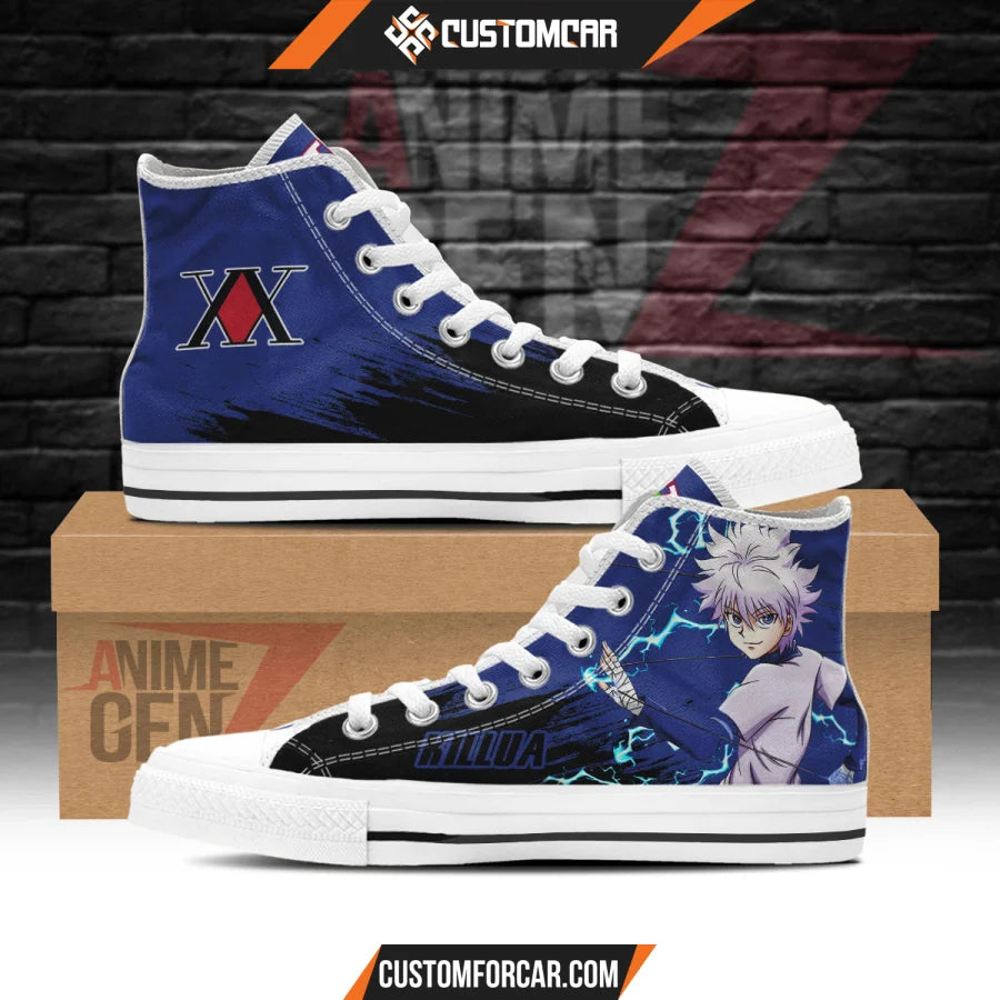 Hunter x Hunter Zoldyck Killua High Top Shoes Custom Anime