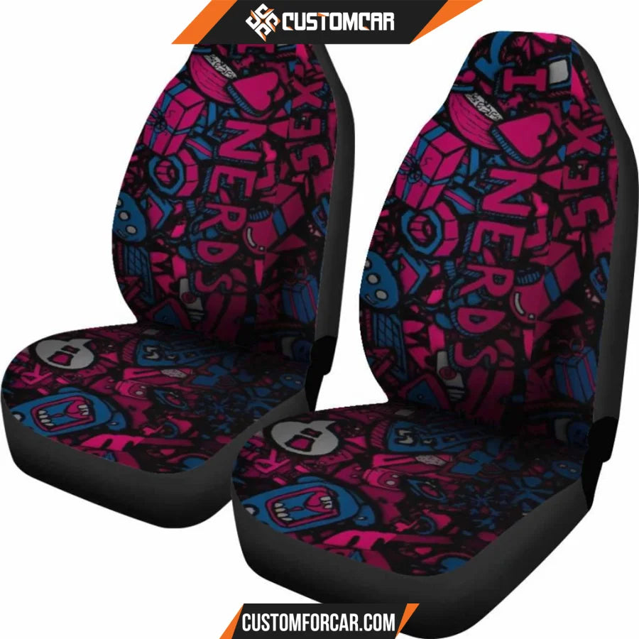 I Love Nerds Car Seat Covers Decor For Car Ideas R0313023 - 