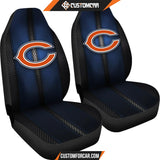 Incredible Line Pattern Chicago Bears Logo Car Seat Covers 
