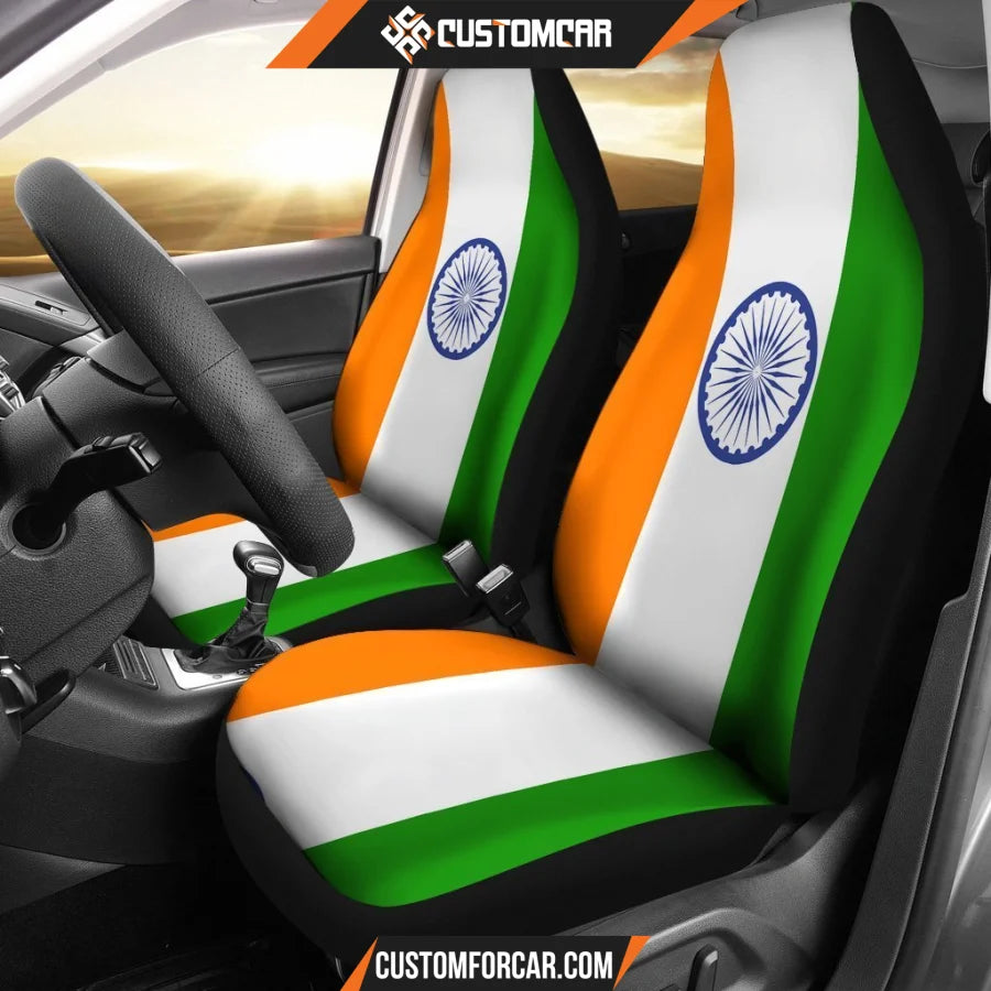 India Flag Car Seat Covers R031307 - New Car Seat Covers - 