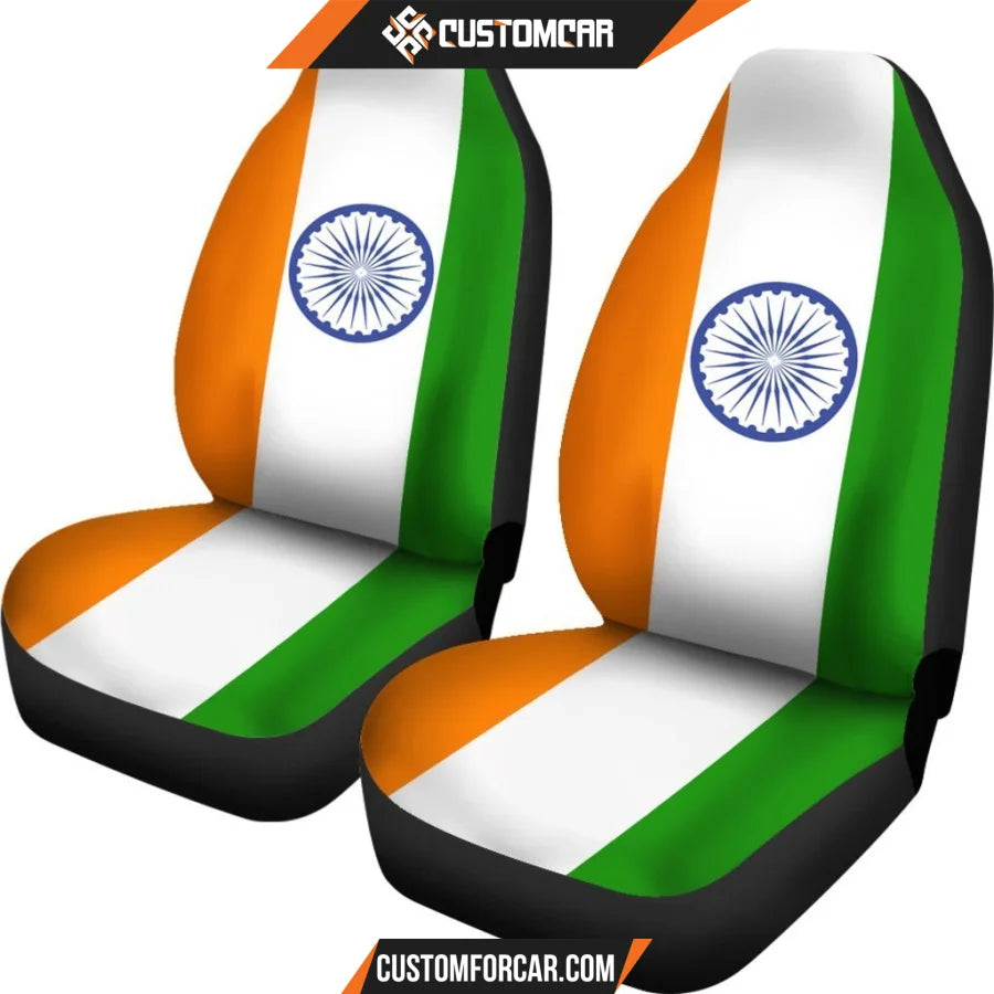 India Flag Car Seat Covers R031307 - New Car Seat Covers - 