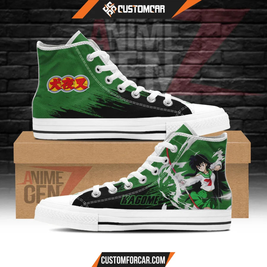 Inuyasha Higurashi Kagome High Top Shoes Custom Anime Shoes